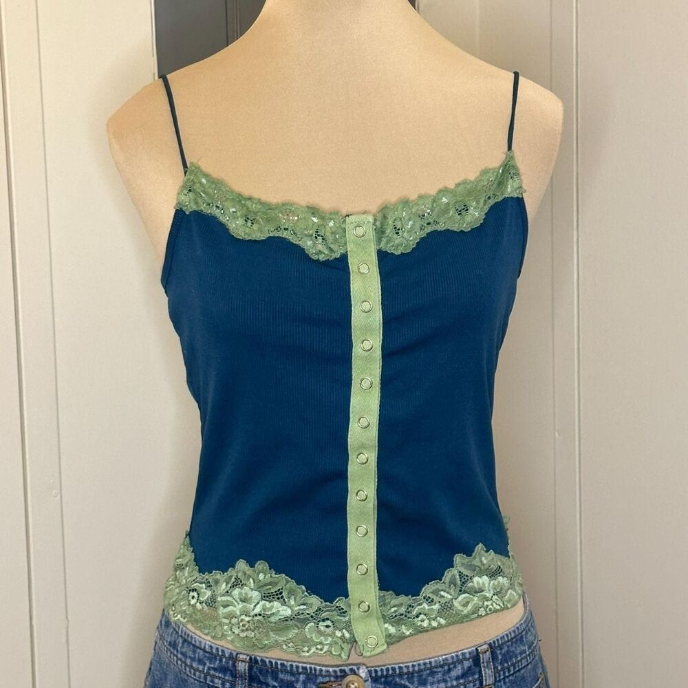 Unbranded Women's Blue and Green Vest